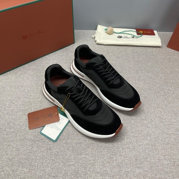 블링크,로로피아나 위켄드 워크 남성 스웨이드 쉘 스니커즈 FAM17195715