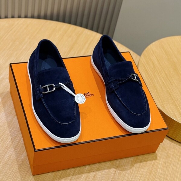블링크,에르메스 이그나시오 남성 모카신 네이비 H261917ZAME