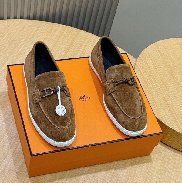 블링크,에르메스 이그나시오 남성 모카신 카멜 H261917ZAME