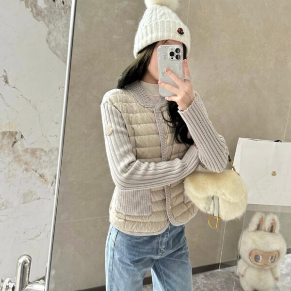 블링크,몽클레어 패딩 울 여성 가디건 K10939B00013M113120N  H