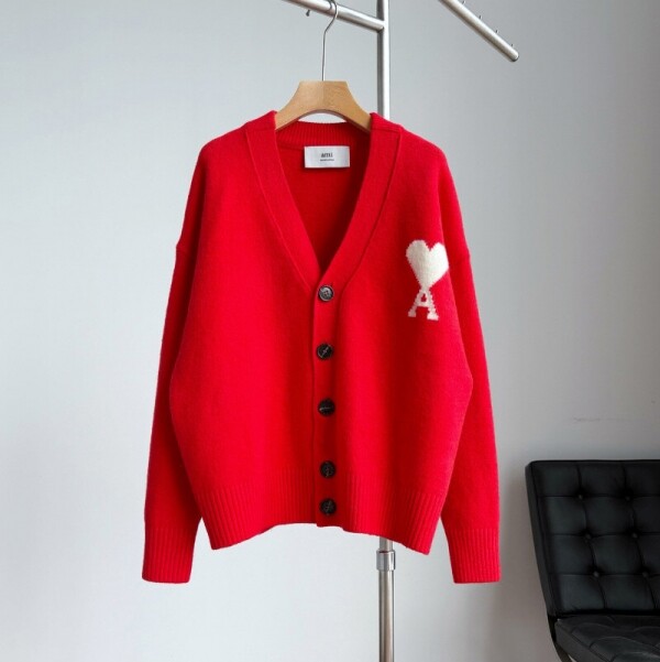 블링크,아미 하트 에이 로고 니트 가디건 남여공용 E26UKC365KN0135  H