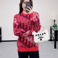 디올 오블리크 울 자카드 니트 스웨터 683M688A2026  F