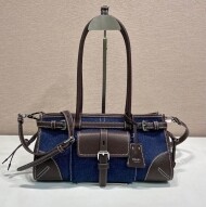 프라다 26SS 보니 미디엄 스웨이드 가죽  핸드백 1BA426