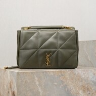 생로랑 미디엄 제이미 숄더 백 카키 809696