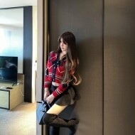 톰브라운 아가일 패턴 메리노울 슈렁큰 여성 가디건 2컬러 FKC679A  H