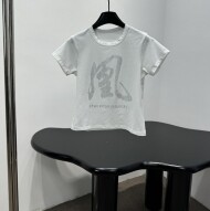 알렉산더왕 SS26 오리지널 핫픽스 컷팅 라운드넥 반팔 여성 티셔츠 1CC2261308100  H