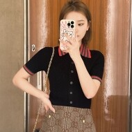 구찌 우먼 코튼 탑 상의 792042 XKD3C-1152  H