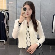 톰브라운 4 바 스트라이프 텍스처 가디건 FKC664AY1045100  H