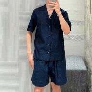 디올 오블리크 반팔셔츠 바지 네이비 블루 483C568A5231  D