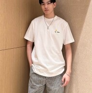 디올 티셔츠 레귤러 핏 데이지 자수 683J628A3036  D