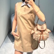 미우미우 카푸치노 코튼 미니 드레스 MF6229  D