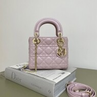 디올 미니 레이디 로터스 백 까나쥬 램스킨 펄레센트 2컬러 M0505OADU