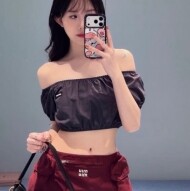 미우미우 팝린 크롭 탑 MT2189  D