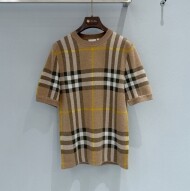 버버리 체크자카드 라운드 남여공용 티셔츠 80549171  H