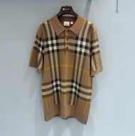 버버리 체크 니트 남여공용 반팔  80549191  H