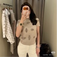 에르메스 티셔츠 짧은 소매 페라노리 패턴 H6E2685DCMV34  H