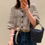 브루넬로쿠치넬리 스트라이프 크롭 가디건 m58772826ckh72  H