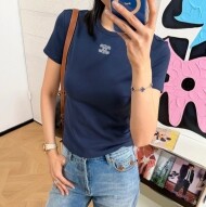 셀린느 26SS 트리오페 코튼 저지 반팔 티셔츠 2컬러 RX0IX1407  H