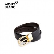 MONTBLANC 몽블랑 회전식 골드버클 양면 정장벨트 38579