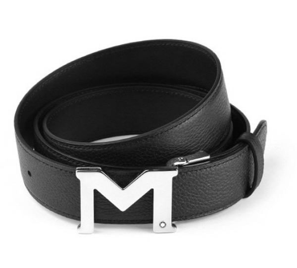 위핑,MONTBLANC몽블랑 M 버클 팔라듐 양면 정장 벨트 127697
