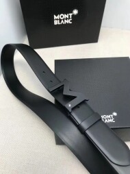 MONTBLANC몽블랑 M버클 올블랙 정장벨트