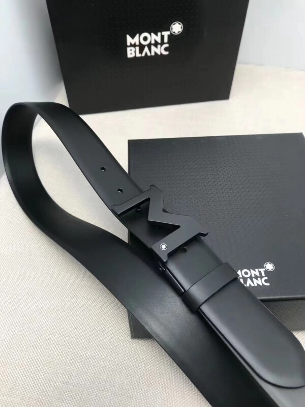 위핑,MONTBLANC몽블랑 M버클 올블랙 정장벨트