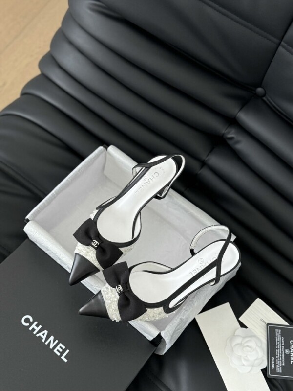 위핑,샤넬 CHANEL 슬링백 굽높이 6.5cm