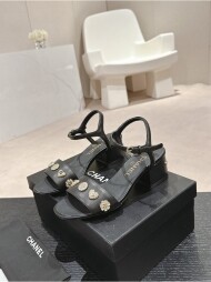 샤넬 샌들 슬리퍼 3컬러 굽높이 4.5cm