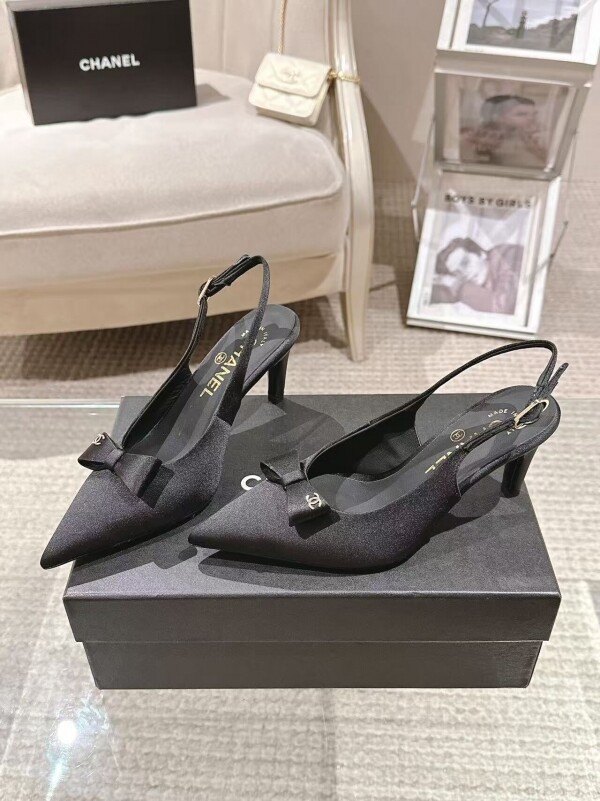 위핑,샤넬 펌프 슬링백 굽높이 7.5cm 3컬러