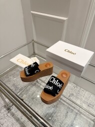 여성 샌들 슬리퍼 2컬러 굽높이 8.0cm