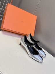 에르메스 메리제인 플랫 4컬러 굽높이 4.0cm