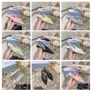 프라다 PRADA 삼각 로고 플랫 슬링백