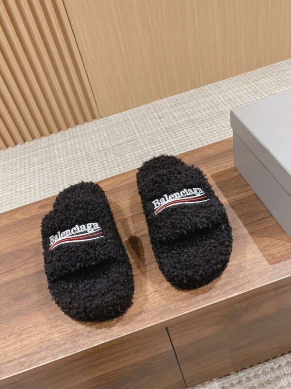 위핑,발렌시아가 샌들 슬라이드 퍼리 5컬러 654261W