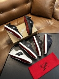 크리스찬 루부탱 남성 스니커즈 Grained calf leather 