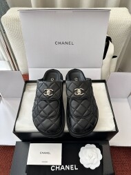 샤넬 슬리퍼 클래식 퀼팅 더블 C 버클