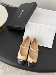 샤넬 25B 메리제인 플랫 입체 자수