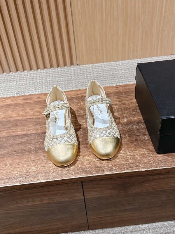 위핑,샤넬 골드 스팽글 메리제인 G46579