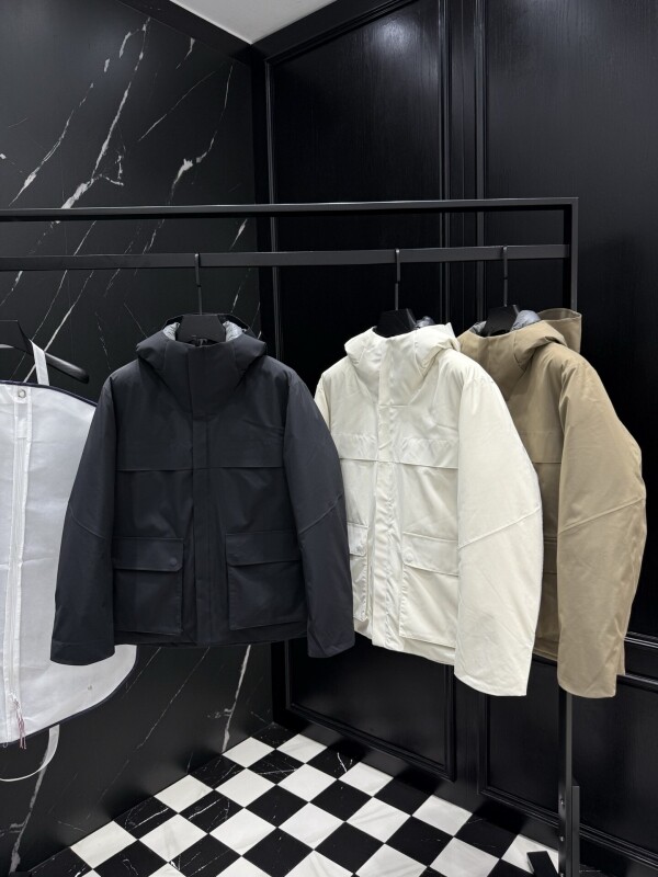 위핑,제냐 후드 쇼트 다운 재킷