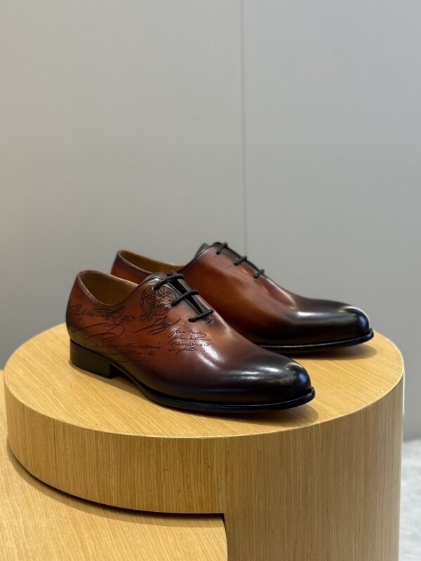 위핑,벨루티 정장 구두 수제화 비즈니스 구두 Berluti Galet Oxford Venezia Calf Leather S4505-002