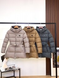 프라다 오리지널 1:1 맞춤 제작 고품질 최고급 95 화이트 구스다운 패딩