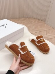 프라다 여성 어그 슬리퍼 1S711M_X0O_F0401