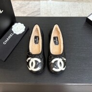 샤넬 발레리나 플랫 레이스업 스노우 부츠 양털 3컬러