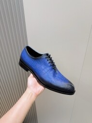 벨루티 정장 캐주얼 비지니스 가죽 오스포드 남자 구두 네이비