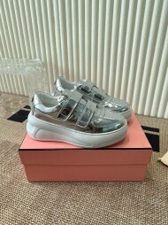 아크네 스튜디오 최신 통굽 캐주얼 벨크로 스마일 여성 슈즈 3컬러