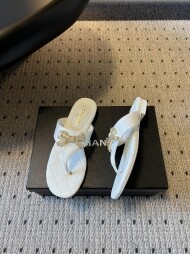 샤넬 26ss 신상 클래식 퀼팅 리본 똑딱이 조리 슬리퍼 3컬러