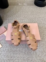 미우미우 26ss 런웨이 신상 로마 마리진 발레 샌들 6컬러