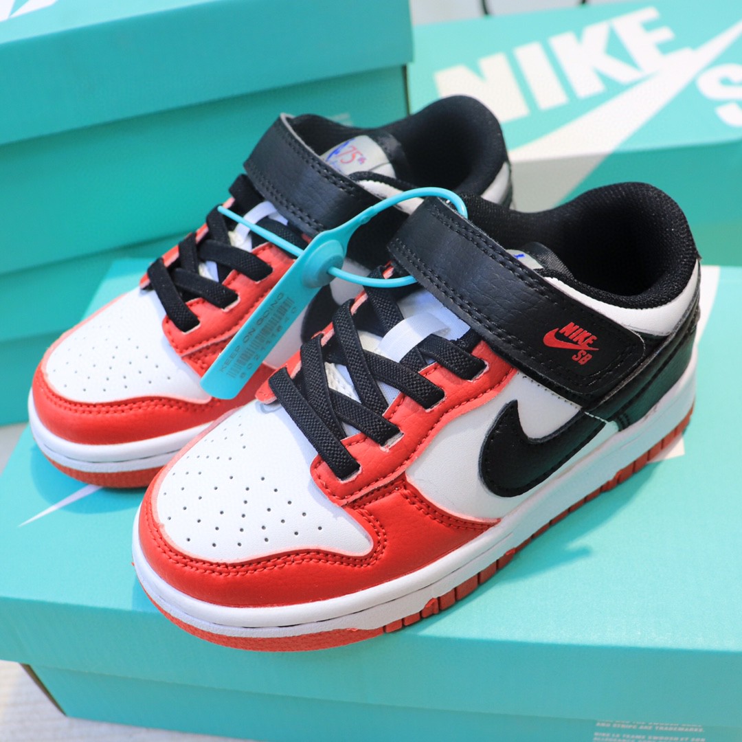 위핑,나이키 NIKE 키즈 아동용 벨크로 미끄럼 방지 운동화 패션 통기성 캐주얼 운동화 남여 공용