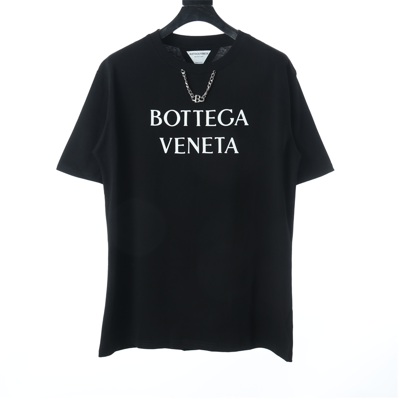 위핑,보테가 베네타 Bottega Veneta 체인 입체 글자 반팔 티셔츠