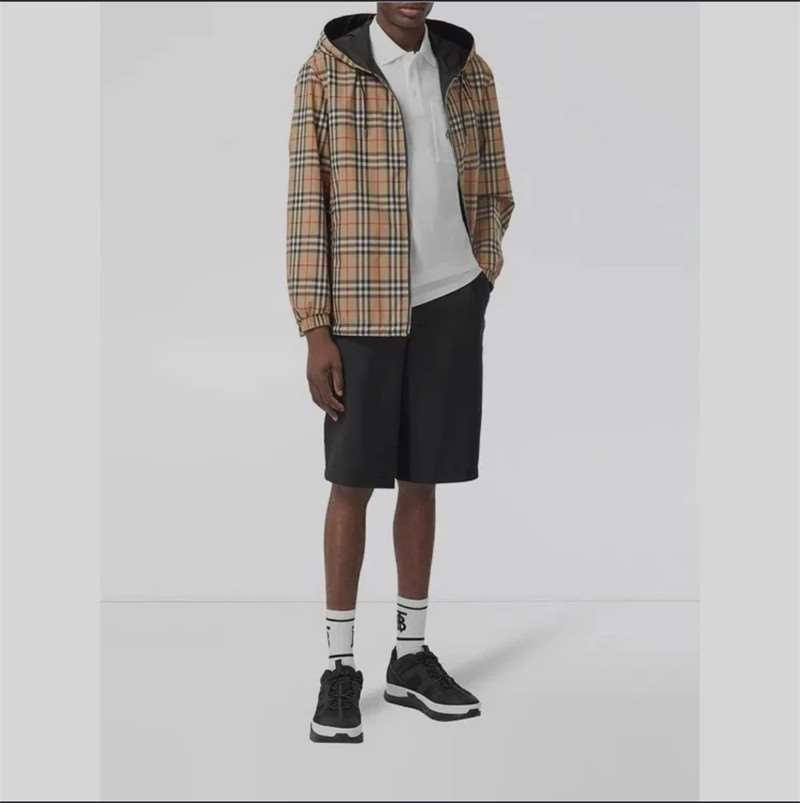 버버리 Burberry BBR 2021 클래식 스몰 체크 양면 재킷 남여공용