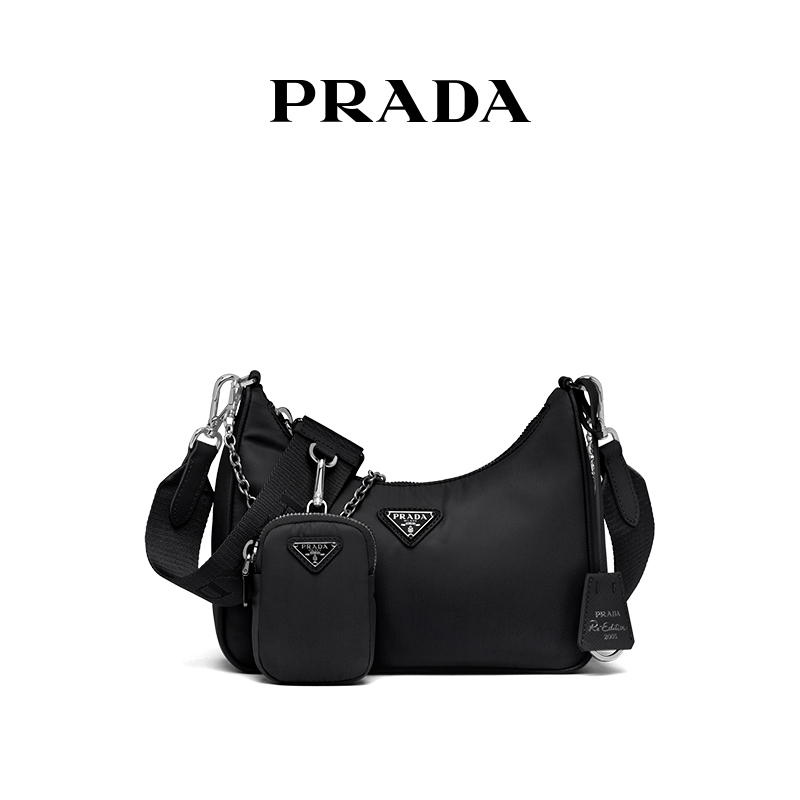위핑,Prada/프라다 Re-Edition 2005 재활용 나일론 3-in-1 크로스바디 백 18*6.5*22CM